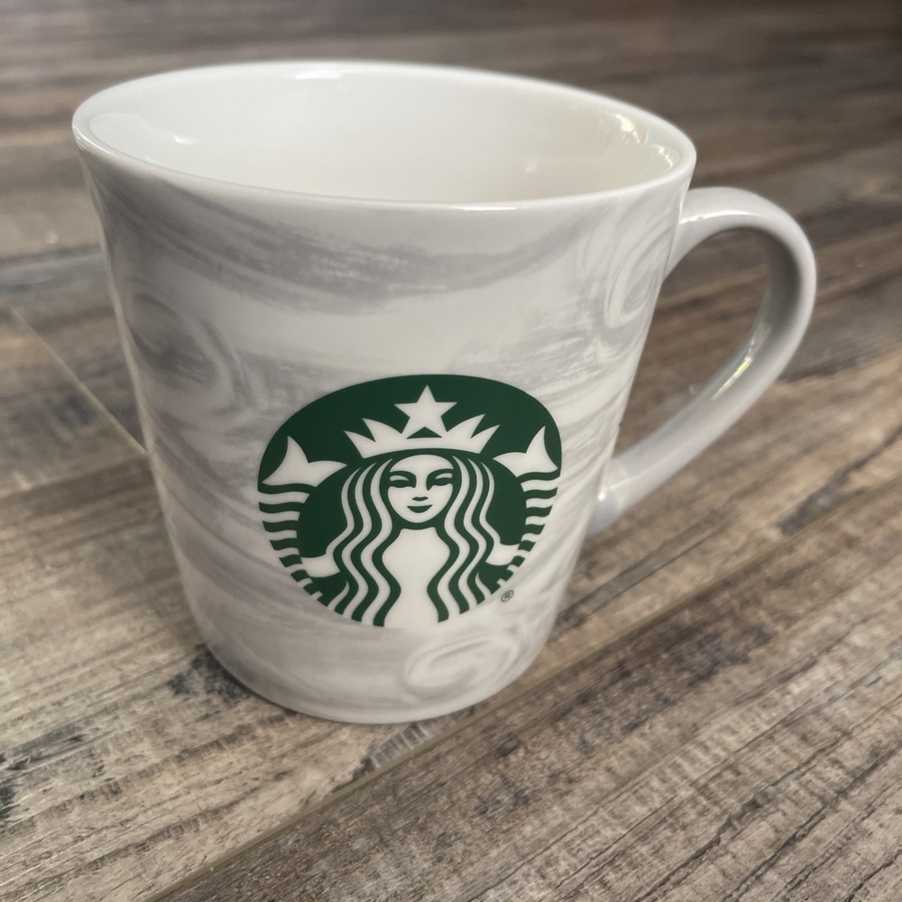 Starbucks Mug 2020 Gray Marbled Coffee Cup 18 Fl Oz Ceramic